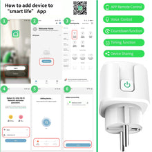 Load image into Gallery viewer, WIFI 433mhz Rf Smart Switch AC 220V Wireless Socket Plug 16A Tuya Smart Life Home Appliance Outlet Switch for Alexa Google Home
