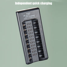 Load image into Gallery viewer, Smart 8-slot USB Charger 1.2V NiMH Rechargeable Battery AA/AAA Charging Box Full Power Off
