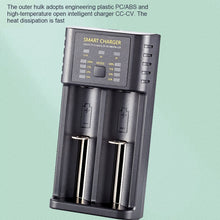 Load image into Gallery viewer, Smart 18650 Battery Charger 2-slot Lithium-ion Battery AA Ni-MH 1.2v Battery High Current 2A Charging
