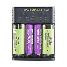 Load image into Gallery viewer, Smart 18650 Battery Charger 4-slot Lithium-ion Battery AA Ni-MH 1.2v Battery High Current 2A Charging
