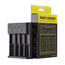 Load image into Gallery viewer, Smart 18650 Battery Charger 4-slot Lithium-ion Battery AA Ni-MH 1.2v Battery High Current 2A Charging

