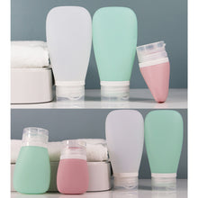 Load image into Gallery viewer, 30ml/60ml/90ml Silicone Travel Bottles Sub-packaging Storage Bottles Leakproof Refillable Small Sample Bottle for Shampoo Conditioner Lotion Skin Care Products
