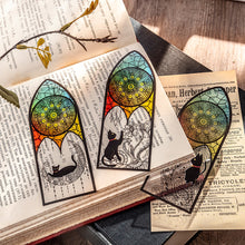 Load image into Gallery viewer, 6Pcs/Pack Cute Black Cat Bookmark Helia Daily Series PET Matte Book Mark Retro Style Bookmarker Reading Accessories Stationery Supplies

