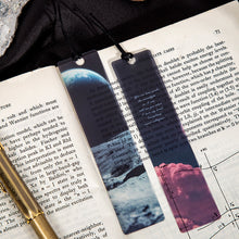 Load image into Gallery viewer, 5Pcs/Pack Space Tour Series Bookmark Book PVC Mattee Mark Moon Cloud Bookmarker Reading Accessories Stationery Supplies
