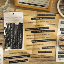 Load image into Gallery viewer, 40pcs/set Fancy Fantasise Series Stickers English Sentence Decorative Labels Journal Album Planner Scrapbooking Diary DIY Decoration Stickers Stationery Supplies
