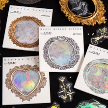 Load image into Gallery viewer, 45pcs Laser Effect Moon Butterfly Decorative Stickers Bronzing PET Labels for Journal Diary Scrapbooking DIY Stickers Stationery Supplies
