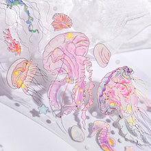Load image into Gallery viewer, 3pcs/pack Magic Butterfly Whale Decorative Stickers Laser Effect Bronzing Sticker Scrapbooking Label Diary Art Journal Planner
