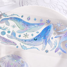 Load image into Gallery viewer, 3pcs/pack Magic Butterfly Whale Decorative Stickers Laser Effect Bronzing Sticker Scrapbooking Label Diary Art Journal Planner

