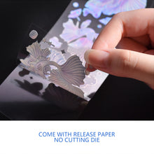 Load image into Gallery viewer, 3pcs/pack Magic Butterfly Whale Decorative Stickers Laser Effect Bronzing Sticker Scrapbooking Label Diary Art Journal Planner
