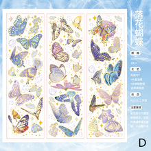 Load image into Gallery viewer, 3pcs/pack Magic Butterfly Whale Decorative Stickers Laser Effect Bronzing Sticker Scrapbooking Label Diary Art Journal Planner
