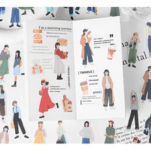 Load image into Gallery viewer, 40pcs Fashion Street Girl Decorative Stickers DIY Scrapbooking Labels Diary Journal Album Decoration Stickers Stationery Supplies
