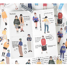 Load image into Gallery viewer, 40pcs Fashion Street Girl Decorative Stickers DIY Scrapbooking Labels Diary Journal Album Decoration Stickers Stationery Supplies
