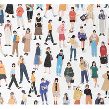 Load image into Gallery viewer, 40pcs Fashion Street Girl Decorative Stickers DIY Scrapbooking Labels Diary Journal Album Decoration Stickers Stationery Supplies
