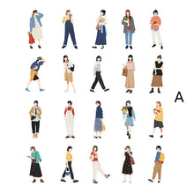 Load image into Gallery viewer, 40pcs Fashion Street Girl Decorative Stickers DIY Scrapbooking Labels Diary Journal Album Decoration Stickers Stationery Supplies
