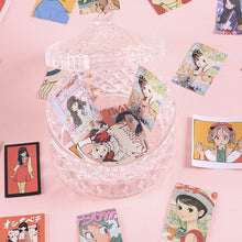 Load image into Gallery viewer, 46pcs Kawaii Newspaper Girl Decorative Stickers Scrapbooking Label Diary Stationery Album Phone Cup Journal Planner Stickers
