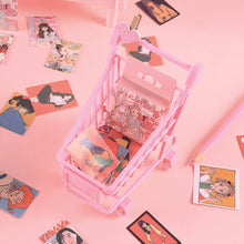 Load image into Gallery viewer, 46pcs Kawaii Newspaper Girl Decorative Stickers Scrapbooking Label Diary Stationery Album Phone Cup Journal Planner Stickers
