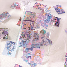 Load image into Gallery viewer, 46pcs Kawaii Confidant Girl Decorative Stickers Scrapbooking Label Diary Stationery Album Phone Cup Journal Planner Stickers
