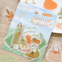 Load image into Gallery viewer, 40pcs Four Seasons Girls Decorative Paper Sticker Scrapbooking Labels Diary Journal Album Phone Sickers Stationery Supplies
