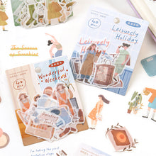 Load image into Gallery viewer, 40pcs Four Seasons Girls Decorative Paper Sticker Scrapbooking Labels Diary Journal Album Phone Sickers Stationery Supplies

