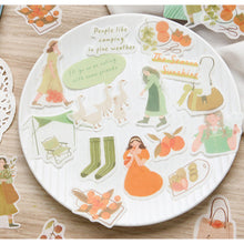 Load image into Gallery viewer, 40pcs Four Seasons Girls Decorative Paper Sticker Scrapbooking Labels Diary Journal Album Phone Sickers Stationery Supplies

