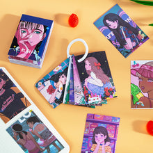 Load image into Gallery viewer, 50pcs Cool Midnight Girl Decorative Stickers Scrapbooking Label Diary Stationery Album Phone Cup Journal Planner Stickers
