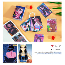 Load image into Gallery viewer, 50pcs Cool Midnight Girl Decorative Stickers Scrapbooking Label Diary Stationery Album Phone Cup Journal Planner Stickers
