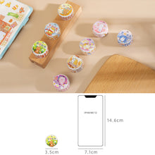 Load image into Gallery viewer, 100PCS/Roll Kawaii Cloud Zoo Masking Washi Tape Cute Cat Penguin Decorative Sticker Tape DIY Scrapbooking Label
