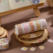 Load image into Gallery viewer, 100PCS/Roll Kawaii Cloud Zoo Masking Washi Tape Cute Cat Penguin Decorative Sticker Tape DIY Scrapbooking Label
