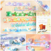 Load image into Gallery viewer, 30mm*3m Dream Corner Series Decorative Adhesive Tape Flower Cloud Pearl Masking Washi Tape Scrapbooking Decoration Tapes
