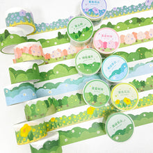 Load image into Gallery viewer, 25mm*3m Forest Cloud Series Decorative Adhesive Tape Flower Tree Masking Washi Tape Scrapbooking Decoration Tapes
