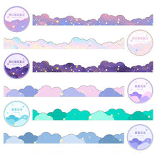 Load image into Gallery viewer, 25mm*3m Star Cloud Series Decorative Adhesive Tape Sunshine NIght Cloud Masking Washi Tape Scrapbooking Decoration Tapes
