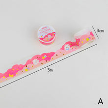 Load image into Gallery viewer, 30mm*3m Dreaming Cloud Series Decorative Adhesive Tape Flower Bear Masking Washi Tape Scrapbooking Decoration Tapes
