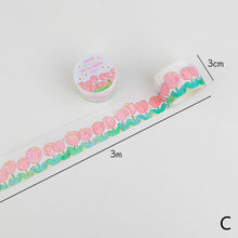 Load image into Gallery viewer, 30mm*3m Dreaming Cloud Series Decorative Adhesive Tape Flower Bear Masking Washi Tape Scrapbooking Decoration Tapes
