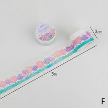 Load image into Gallery viewer, 30mm*3m Dreaming Cloud Series Decorative Adhesive Tape Flower Bear Masking Washi Tape Scrapbooking Decoration Tapes
