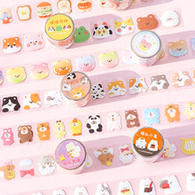 Load image into Gallery viewer, 30mm*3m Cartoon Animal Party Series Decorative Adhesive Tape Kawaii Masking PET Tape Scrapbooking Decoration Tapes
