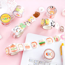 Load image into Gallery viewer, 30mm*3m Cartoon Animal Party Series Decorative Adhesive Tape Kawaii Masking PET Tape Scrapbooking Decoration Tapes
