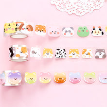 Load image into Gallery viewer, 30mm*3m Cartoon Animal Party Series Decorative Adhesive Tape Kawaii Masking PET Tape Scrapbooking Decoration Tapes
