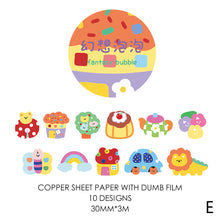 Load image into Gallery viewer, 30mm*3m Cartoon Animal Party Series Decorative Adhesive Tape Kawaii Masking PET Tape Scrapbooking Decoration Tapes
