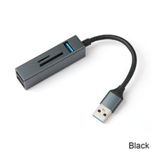 Load image into Gallery viewer, Usb 5in1 Card Reader Hub Multi-function Docking Station Usb3.0hub Aluminum Alloy Combo
