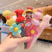 Load image into Gallery viewer, Girls Bow Hairbands Velcro Hair Accessories Hair bands Post Baby Headband Hairpin Bangs Posted Broken Hair Holder Headdress
