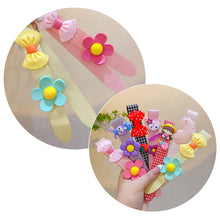 Load image into Gallery viewer, Girls Bow Hairbands Velcro Hair Accessories Hair bands Post Baby Headband Hairpin Bangs Posted Broken Hair Holder Headdress
