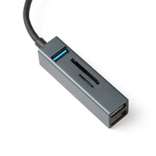Load image into Gallery viewer, USB-C 5in1 Card Reader Hub Multi-function Docking Station Usb3.0hub Aluminum Alloy Combo
