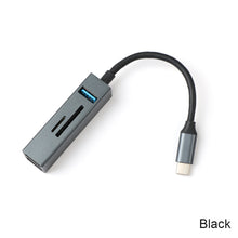Load image into Gallery viewer, USB-C 5in1 Card Reader Hub Multi-function Docking Station Usb3.0hub Aluminum Alloy Combo
