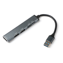 Load image into Gallery viewer, USB Hub Support High Resolution Hub3.0 Card Reader Usb Splitter 5 in 1
