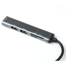 Load image into Gallery viewer, USB Hub Support High Resolution Hub3.0 Card Reader Usb Splitter 5 in 1
