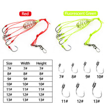 Load image into Gallery viewer, 4Pcs/Lot 6 Hooks Explosion Fishing Hook Fishing Lure Bait Trap Feeder Cage Sharp Fishing Hook with Stainless Steel Springs
