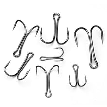 Load image into Gallery viewer, 50 pcs/pack Double Hook Luya Hook With Barb Anchor Hook Fishing Luya Fish Hook Thunder Frog Hook Fishing Gear
