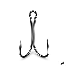 Load image into Gallery viewer, 50 pcs/pack Double Hook Luya Hook With Barb Anchor Hook Fishing Luya Fish Hook Thunder Frog Hook Fishing Gear
