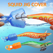 Load image into Gallery viewer, 10pcs/pack Squid Jig Hook Protector Shrimp Jig Squid Hooks Cap Umbrella Hook Hat Field Protector Fishing Tackle
