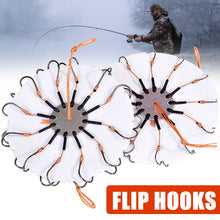 Load image into Gallery viewer, 2pcs/lot Fishing Hook Flip Hook Explosion Fishing Hook Wild Fishing Of Flip Cakes Eight Claws Anti-board Anti-hanging
